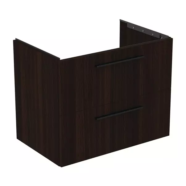 Dulap baza suspendat Ideal Standard i.life B finisaj stejar cafeniu 2 sertare 80 cm [2]