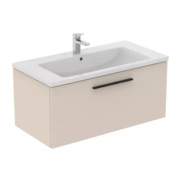 Dulap baza suspendat Ideal Standard i.life B bej nisipiu mat 1 sertar 100 cm [3]