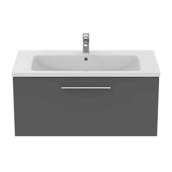 Dulap baza suspendat Ideal Standard i.life B gri quartz mat 1 sertar 100 cm [2]
