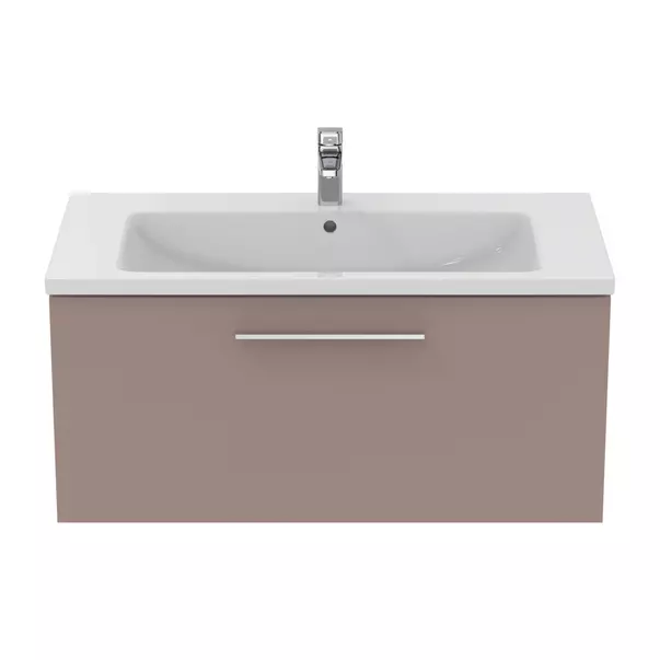 Dulap baza suspendat Ideal Standard i.life B gri - bej mat 1 sertar 100 cm [2]