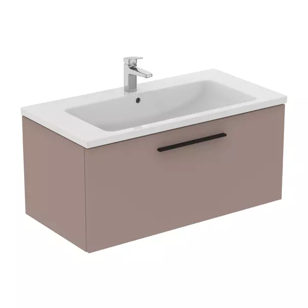 Dulap baza suspendat Ideal Standard i.life B gri - bej mat 1 sertar 100 cm [3]