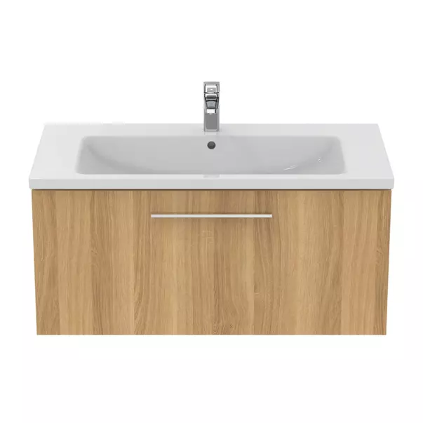 Dulap baza suspendat Ideal Standard i.life B finisaj stejar natural 1 sertar 100 cm [2]