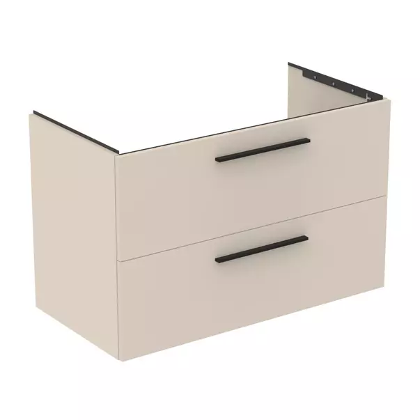 Dulap baza suspendat Ideal Standard i.life B bej nisipiu mat 2 sertare 100 cm [2]