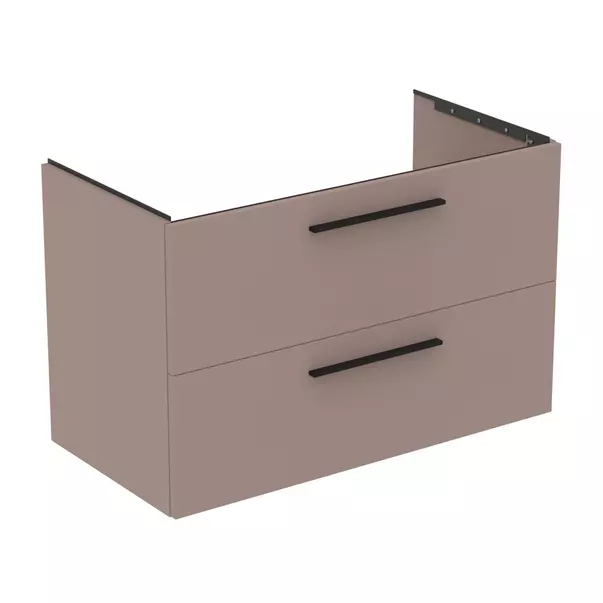 Dulap baza suspendat Ideal Standard i.life B gri - bej mat 2 sertare 100 cm [2]