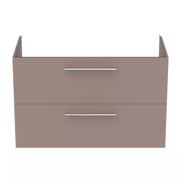 Dulap baza suspendat Ideal Standard i.life B gri - bej mat 2 sertare 100 cm [6]