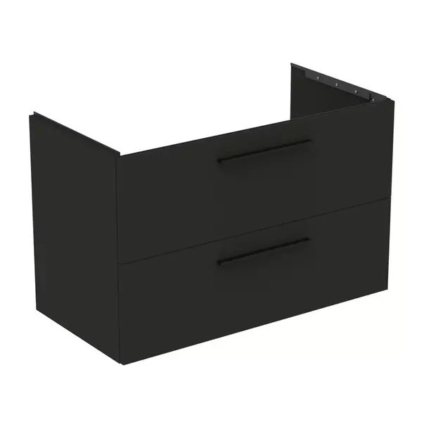 Dulap baza suspendat Ideal Standard i.life B gri carbon mat 2 sertare 100 cm [2]