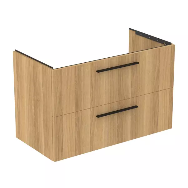 Dulap baza suspendat Ideal Standard i.life B finisaj stejar natural 2 sertare 100 cm [2]