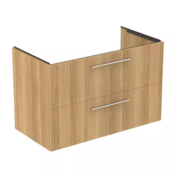 Dulap baza suspendat Ideal Standard i.life B finisaj stejar natural 2 sertare 100 cm [6]