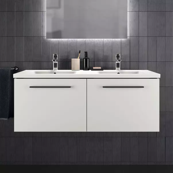 Dulap baza suspendat Ideal Standard i.life B alb mat 2 sertare 120 cm [2]