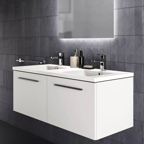 Dulap baza suspendat Ideal Standard i.life B alb mat 2 sertare 120 cm [3]