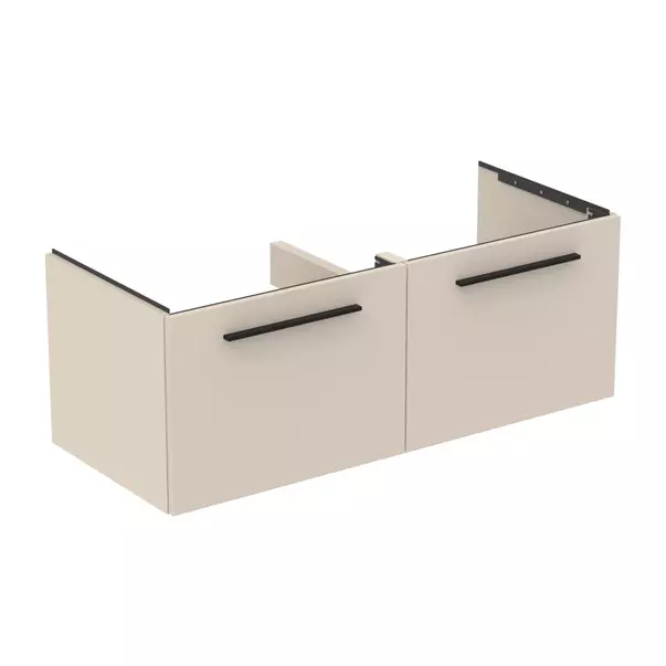 Dulap baza suspendat Ideal Standard i.life B bej nisipiu mat 2 sertare 120 cm [2]
