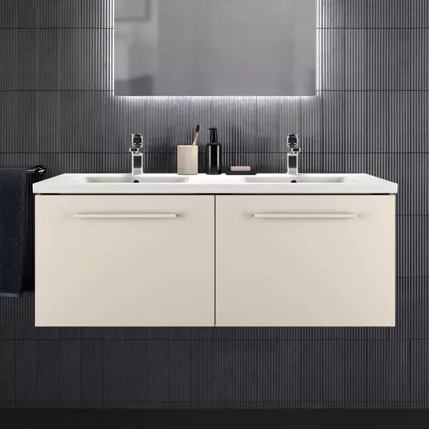 Dulap baza suspendat Ideal Standard i.life B bej nisipiu mat 2 sertare 120 cm [3]