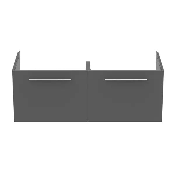 Dulap baza suspendat Ideal Standard i.life B gri quartz mat 2 sertare 120 cm [7]
