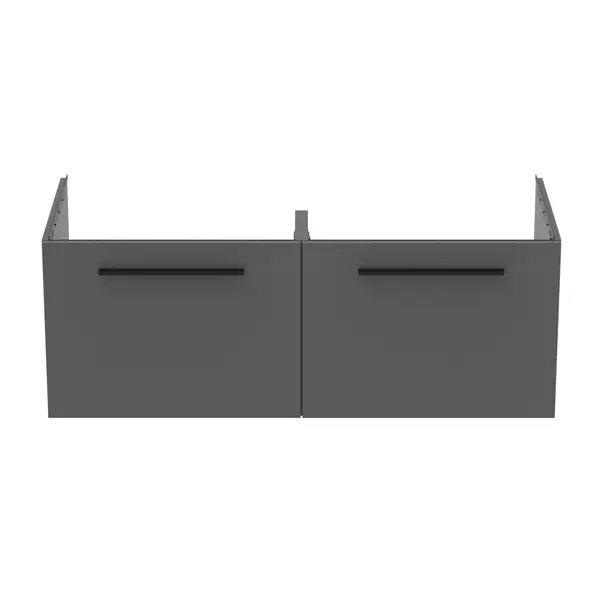 Dulap baza suspendat Ideal Standard i.life B gri quartz mat 2 sertare 120 cm [9]