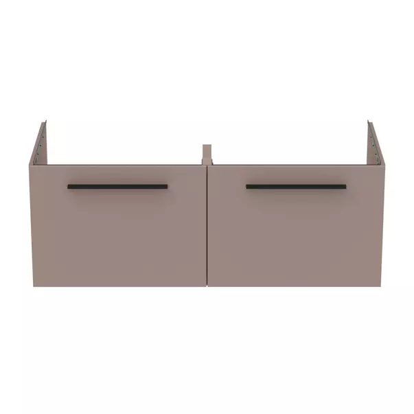 Dulap baza suspendat Ideal Standard i.life B gri - bej mat 2 sertare 120 cm [10]