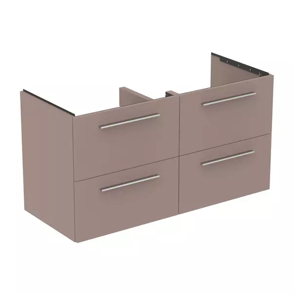 Dulap baza suspendat Ideal Standard i.life B gri - bej mat 4 sertare 120 cm [3]