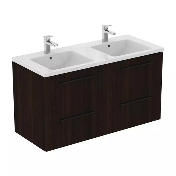 Dulap baza suspendat Ideal Standard i.life B finisaj stejar cafeniu 4 sertare 120 cm [6]