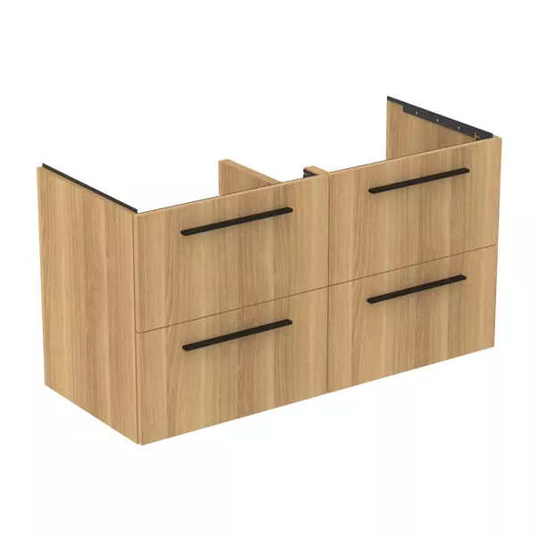 Dulapuri baie - Dulap baza suspendat Ideal Standard i.life B finisaj stejar natural 4 sertare 120 cm