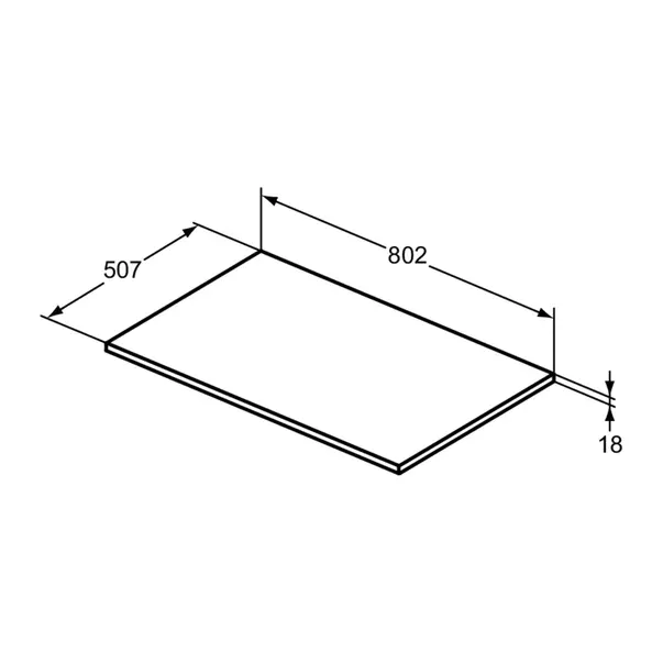 Blat pentru lavoar Ideal Standard i.life B alb mat 80 cm [3]