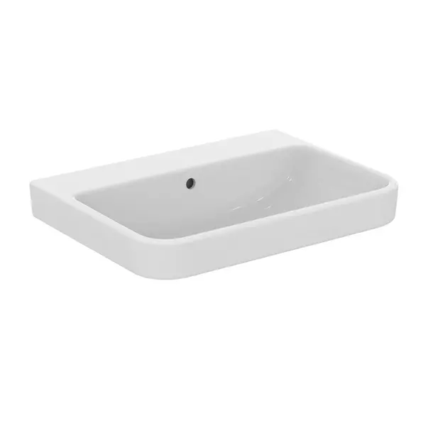 Lavoare pe perete - Lavoar suspendat Ideal Standard i.life B alb lucios 50 cm cu orificiu preaplin