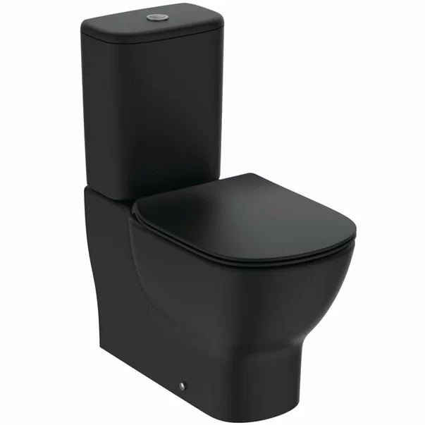 Vas wc pe pardoseala negru mat Ideal Standard Tesi Aquablade fara rezervor si capac [2]
