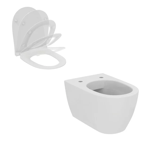 Vase wc suspendate - Set vas WC suspendat Ideal Standard I.life O HydroTwist cu capac softclose alb