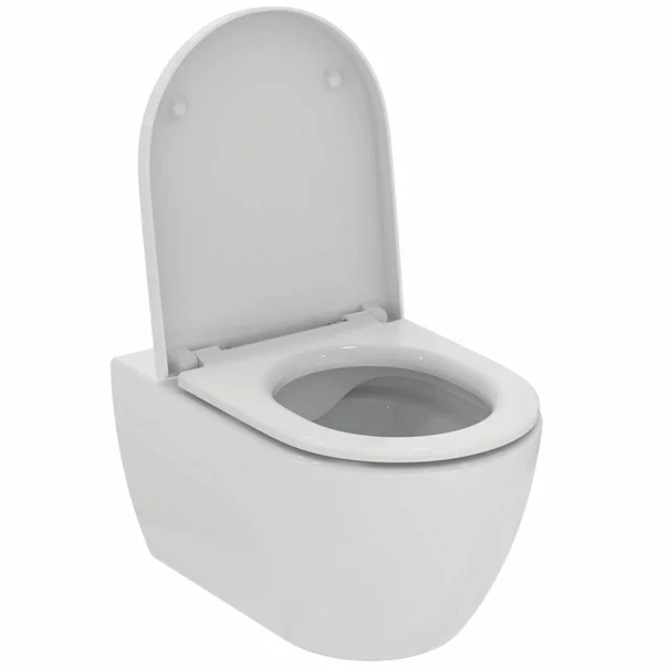 Set vas WC suspendat Ideal Standard Ellisse rimless cu capac softclose alb [4]