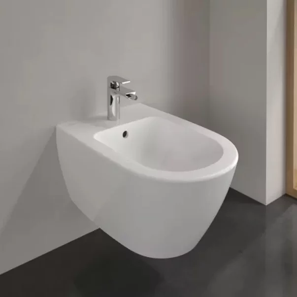 Set vas WC suspendat Ideal Standard Ellisse cu capac softclose alb si bideu [3]