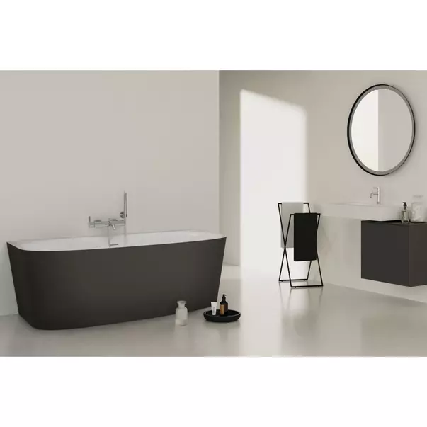 Cada freestanding Ideal Standard Atelier Dea BTW 180x80 cm alb - negru mat [6]