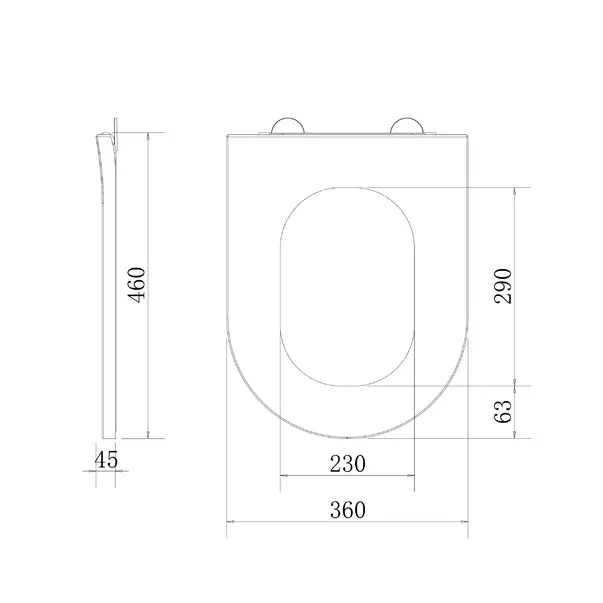 Capac WC soft-close Omnires Tampa alb [4]