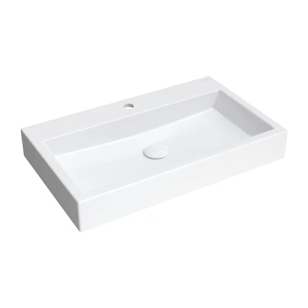 Lavoar suspendat Omnires Thasos M+ alb 70 cm [2]