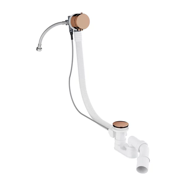 Accesorii baie - Sifon cu preaplin si umplere pentru cada Omnires CGS finisaj cupru lucios