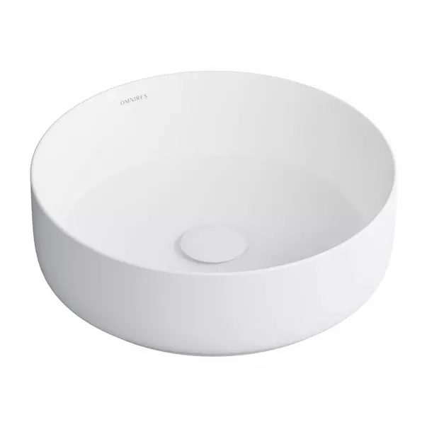 Lavoar pe blat Omnires Tulsa alb mat 36 cm [1]
