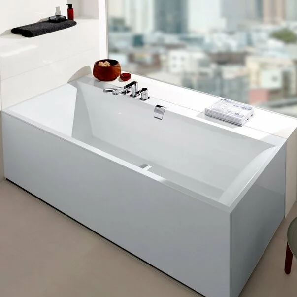 Cada dreptunghiulara compozit Villeroy&Boch Squaro Edge12 160x75 cm Quaryl [1]