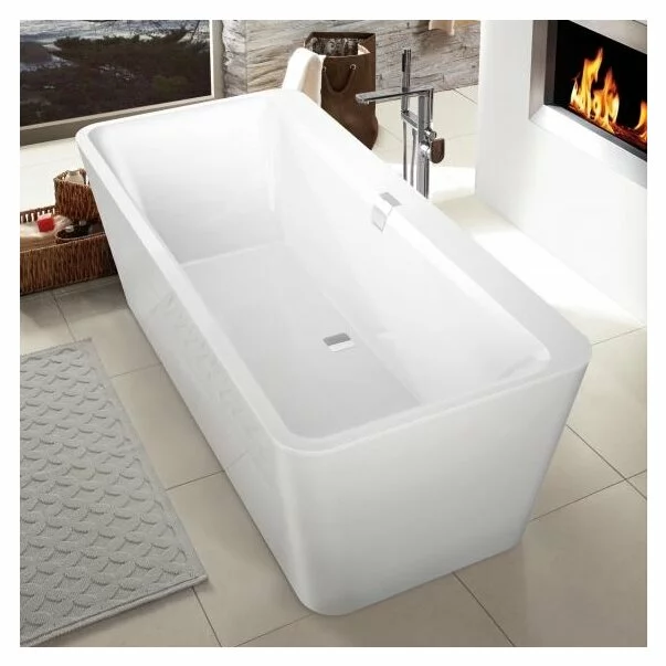 Cada freestanding din compozit Villeroy&Boch Squaro Edge12 180x80 cm Quaryl [2]