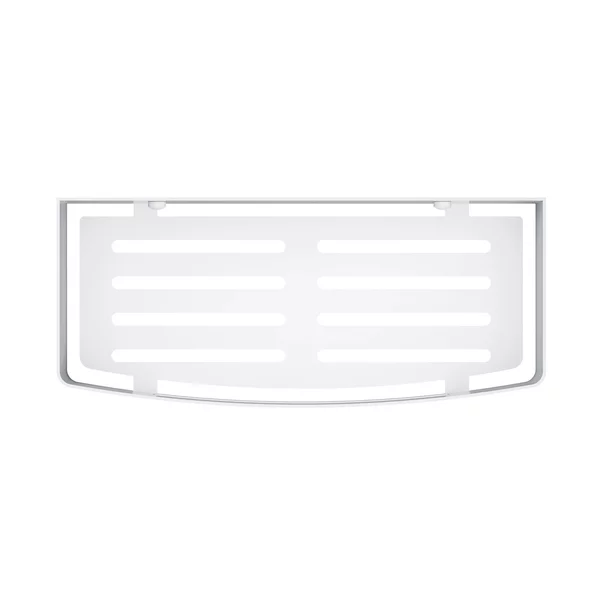 Etajera pentru dus Omnires Uni finisaj alb mat 30x15 cm [1]