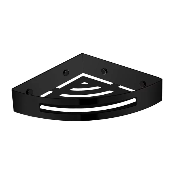 Etajera dus de colt Omnires Uni negru mat [2]