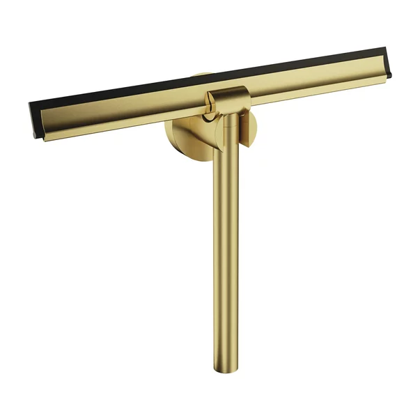 Accesorii baie - Racleta pentru sticla cu suport Omnires Uni finisaj alama periata 25 cm