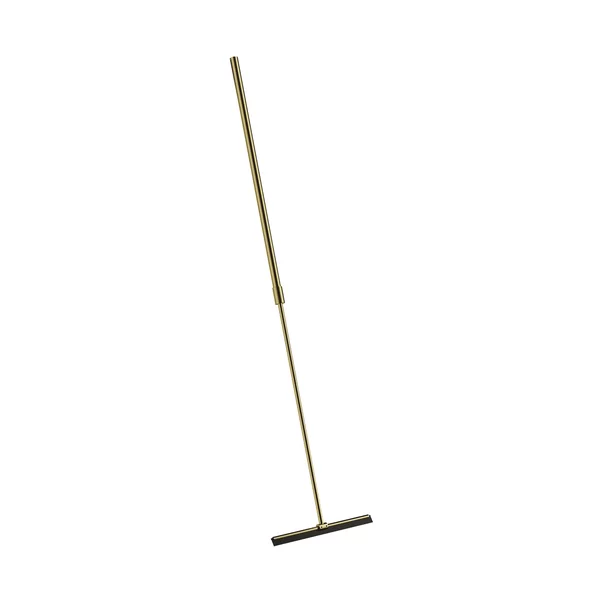 Accesorii dus - Racleta pentru sticla cu maner telescopic Omnires Uni finisaj alama periata 30 cm