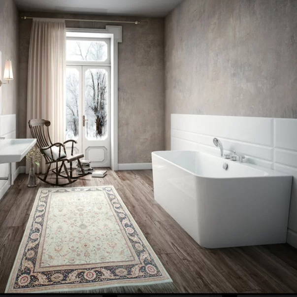 Cada freestanding Kreiner Maggie 160x75 cm finisaj alb lipita de perete BTW [2]
