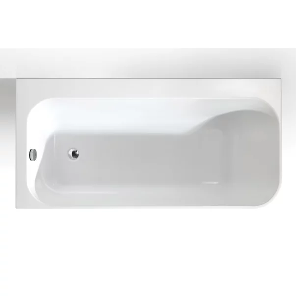 Cada freestanding Kreiner Maggie 160x75 cm finisaj alb stanga lipita de perete BTW [4]