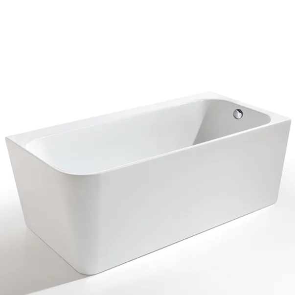 Cada freestanding Kreiner Maggie 160x75 cm finisaj alb dreapta lipita de perete BTW [4]