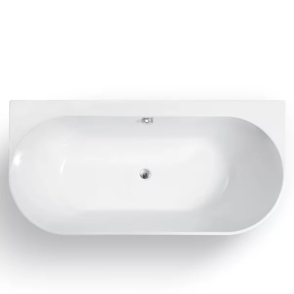 Cada freestanding Kreiner Vera 166x80 cm finisaj alb lipita de perete BTW [5]