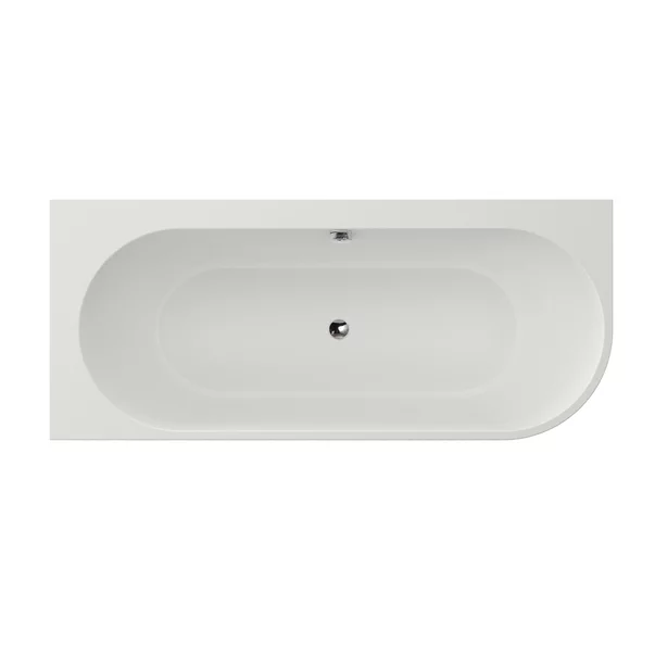 Cada freestanding Kreiner Andrea 175x75 cm finisaj alb stanga lipita de perete BTW [3]