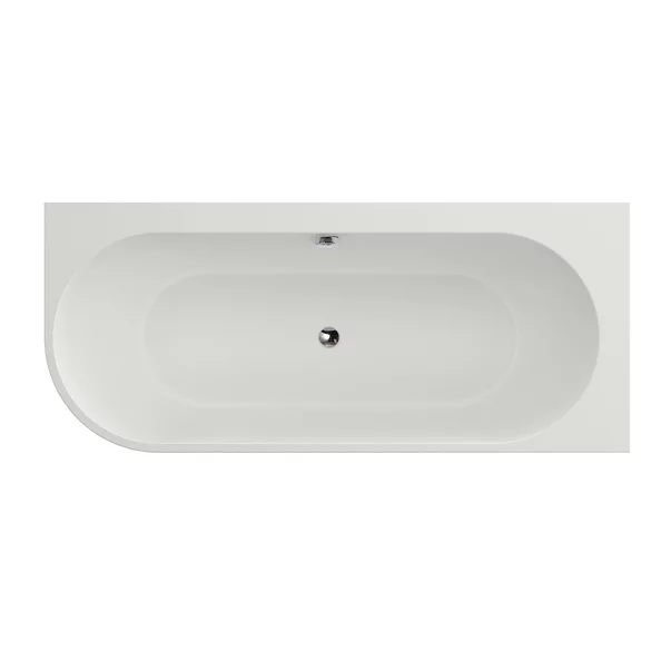 Cada freestanding Kreiner Andrea 175x75 cm finisaj alb dreapta lipita de perete BTW [3]