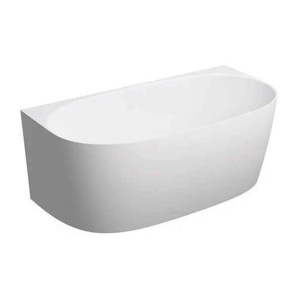 Cazi baie - Cada freestanding compozit Omnires Valencia M+ BTW finisaj alb mat 148x77 cm