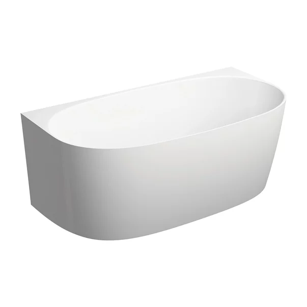 Cazi baie - Cada freestanding compozit Omnires Valencia M+ BTW finisaj alb lucios 148x77 cm