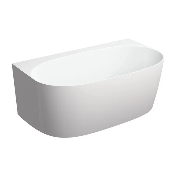 Cazi freestanding - Cada freestanding compozit Omnires Valencia M+ BTW finisaj alb lucios 148x86 cm