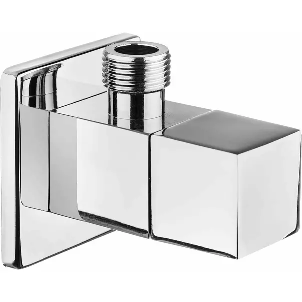 Robinet coltar Deante 1/2" -3/8" dreptunghiular crom cu cartus ceramic [1]
