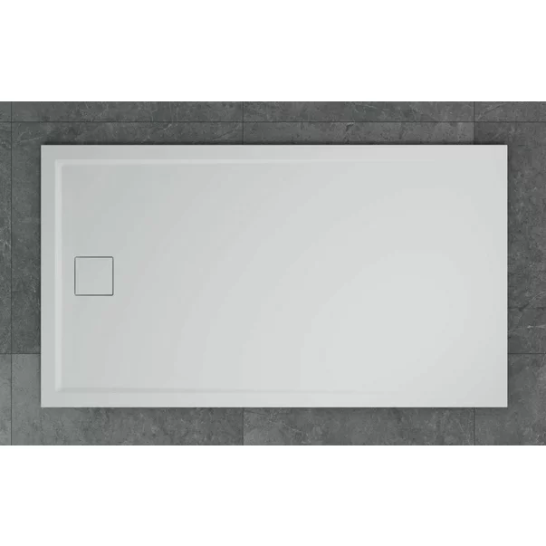 Cadita de dus dreptunghiulara alb SanSwiss Livada W20A 90x100 cm slim [1]